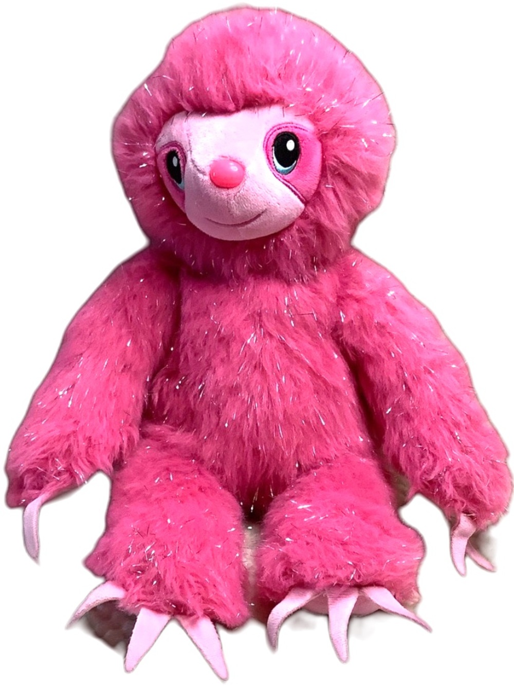 Build A Bear Pink Glitter Sparkle Sloth Stuffed Animal Plush 18in 2019 🩷